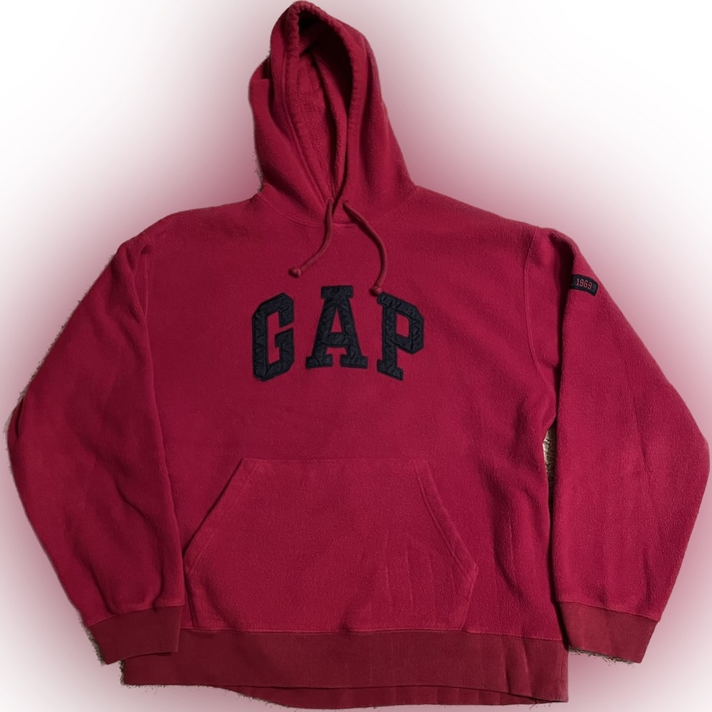 Men’s red Gap hooded sweatshirt size XL